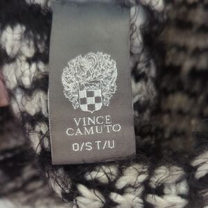 Vince Camuto Black and White Textured Infinity Scarf